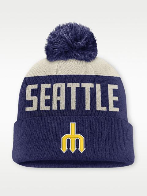 Nike Seattle Mariners Cooperstown Peak Men's Nike MLB Cuffed Pom Beanie