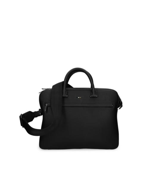 BOSS logo-debossed laptop bag