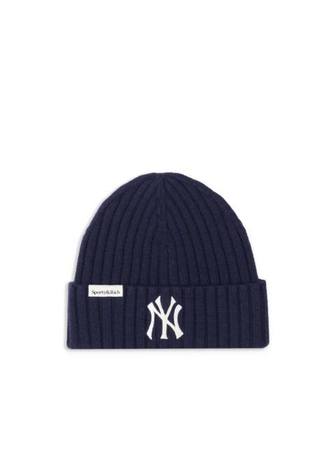 Sporty & Rich ribbed knit beanie