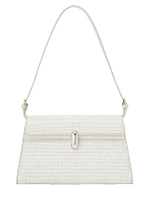 SAVETTE Symmetry Shoulder Bag - Ivory Raffia