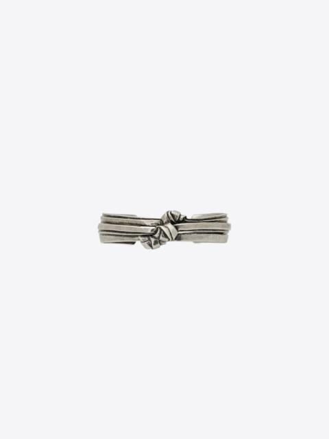 triple knot bracelet in metal