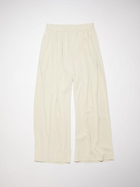 Acne Studios Gathered trousers - Milk white