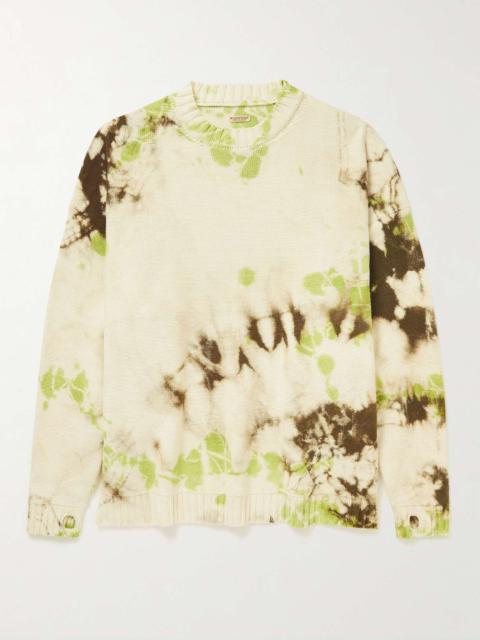 5G Dolman Oversized Tie-Dyed Cotton Sweater