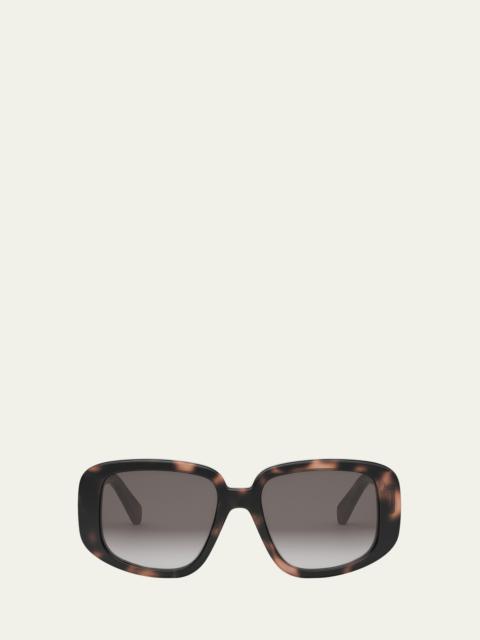CELINE Bold 3 Dots Acetate Shield Sunglasses