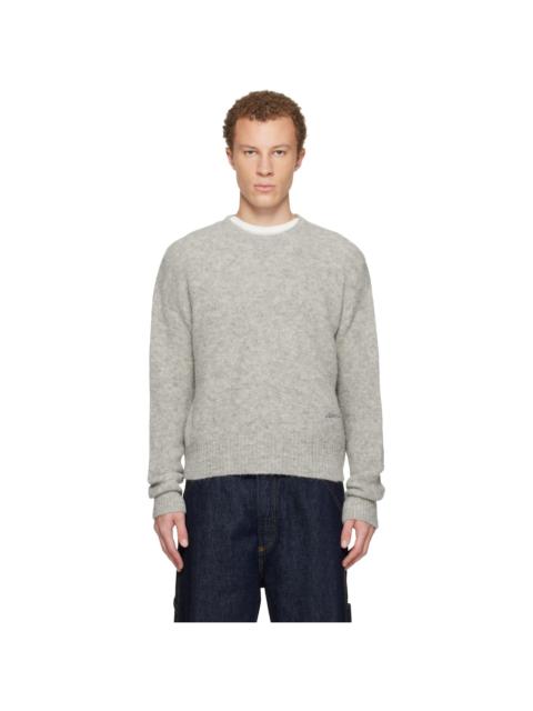 Gray Alpaca Ami Crewneck Sweater