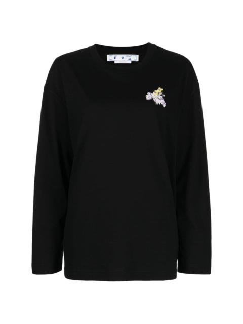 Off-White Flower Arrow cotton sweatshirt