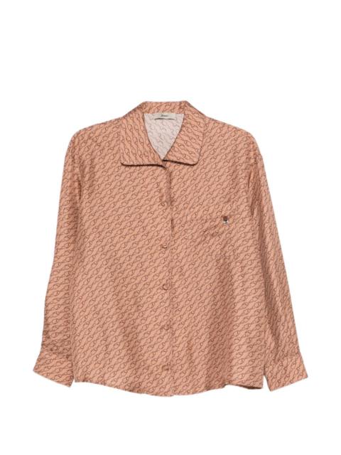 Herno patterned collared shirt
