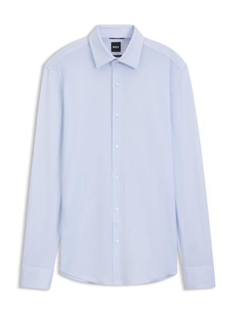 BOSS SLIM-FIT BUSINESS SHIRT IN STRETCH JERSEY