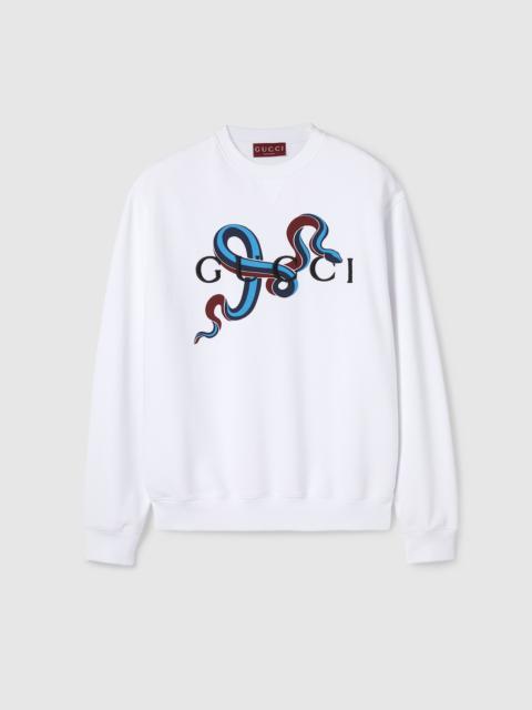 GUCCI Printed cotton jersey T-shirt