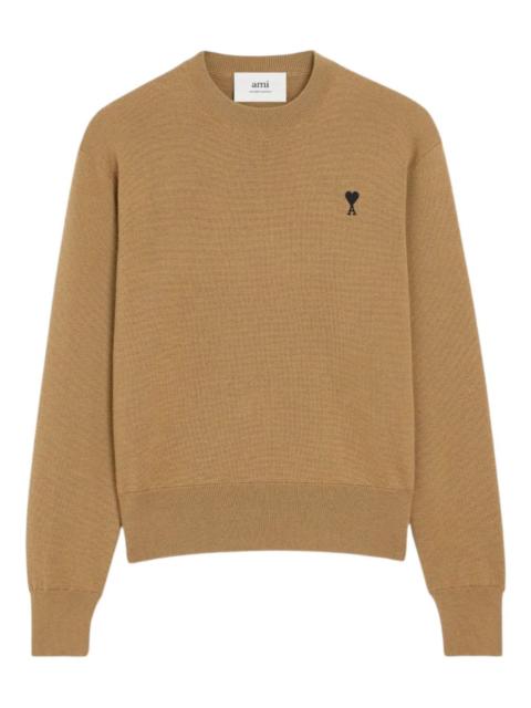 AMI Paris logo crew neck knitwear