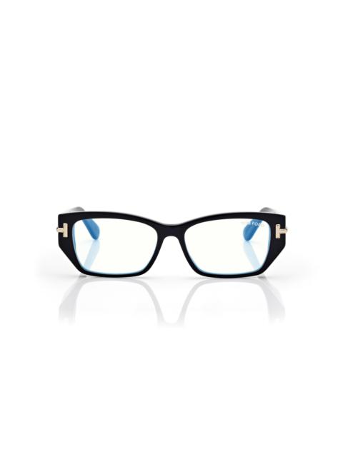 TOM FORD ICON BULE BLOCK RECTANGULAR OPTICALS
