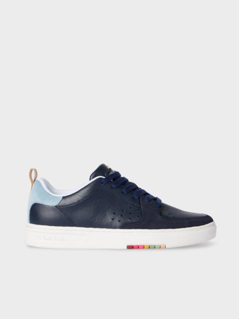 Women's Navy Leather 'Cosmo' Trainers