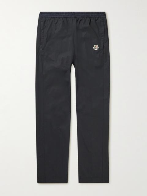 Moncler Straight-Leg Logo-Print Cotton-Blend Shell Track Pants