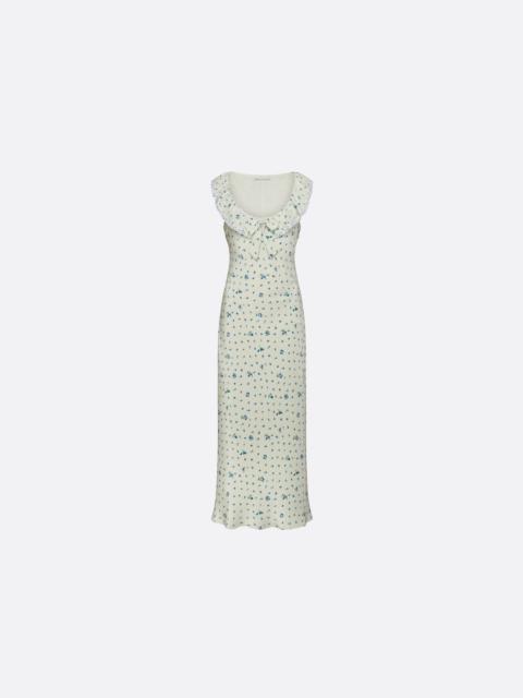 Alessandra Rich SLIP DRESS WITH LACE DETAILS