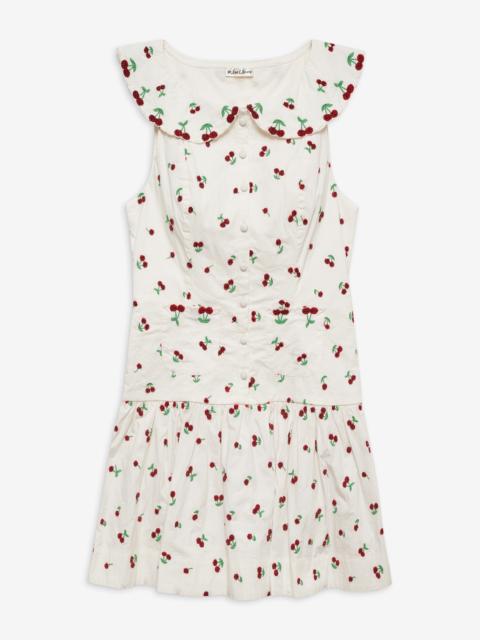 For Love & Lemons Beaded Cherries Mini Dress