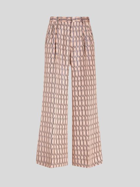 Etro SILK JACQUARD TROUSERS