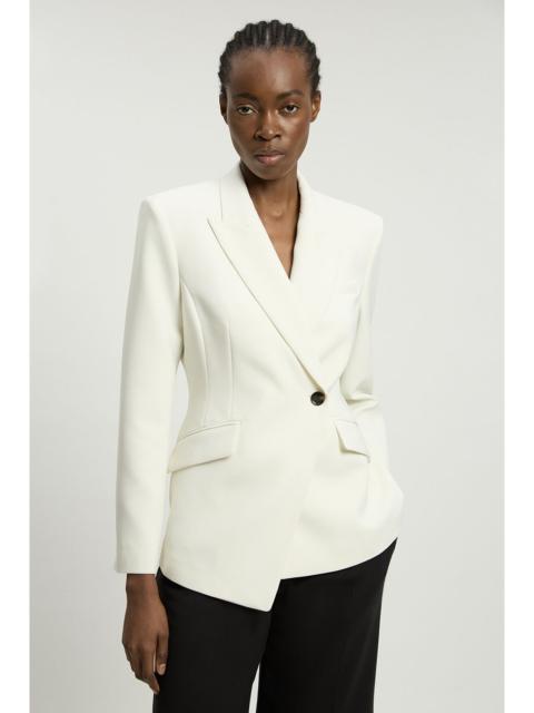 KAREN MILLEN Compact Viscose Single Breasted Tailored Blazer