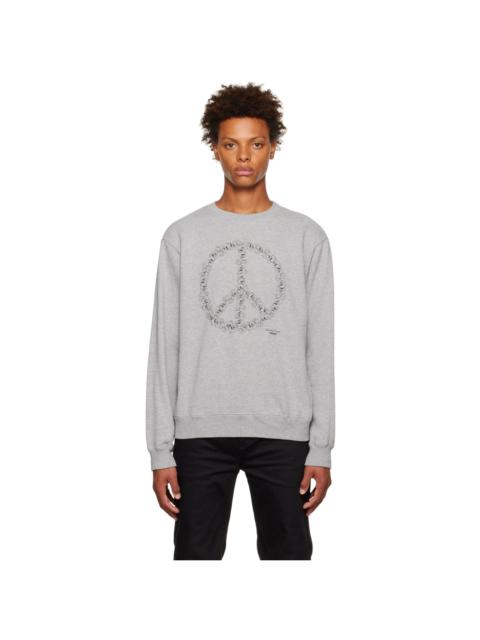UNDERCOVER Gray 'Fight War' Sweatshirt