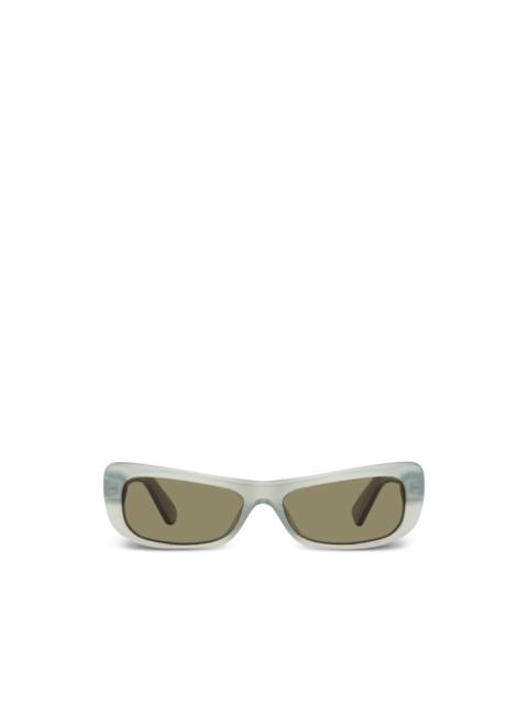 JACQUEMUS Capri rectangle-frame sunglasses