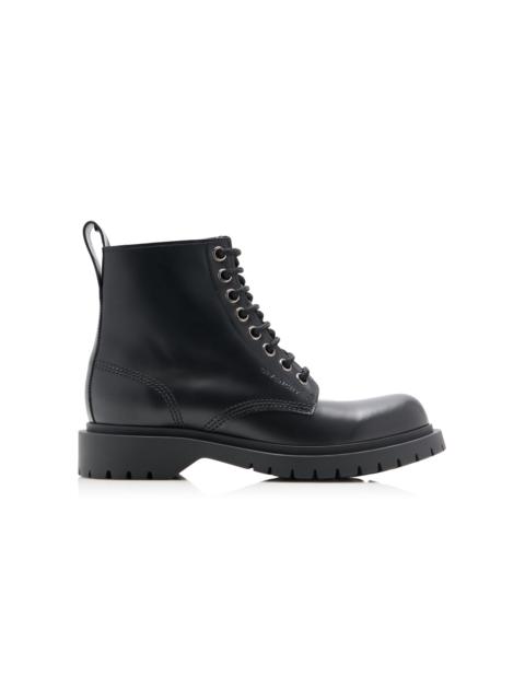 Givenchy Lace-Up Leather Boots black