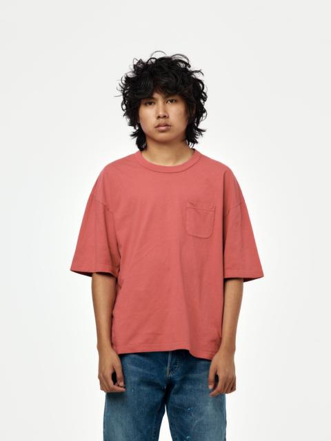 visvim MONDO TEE S/S DMGD (RED)