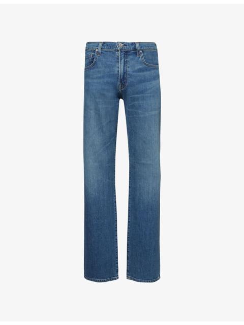 Citizens of Humanity Elijah Brand-Patch Straight-Leg Relaxed-Fit Stretch-Denim Jeans