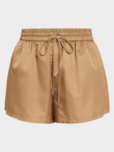 Cinq à Sept Kendra Nylon Drawstring Shorts