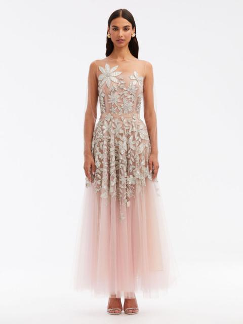 PAPERCUT FLOWER SEQUIN EMBROIDERED GOWN