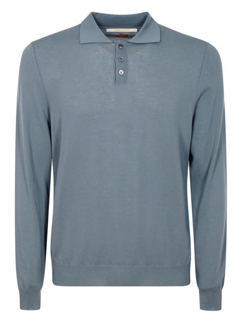ALPHA INDUSTRIES long-sleeve button polo shirt
