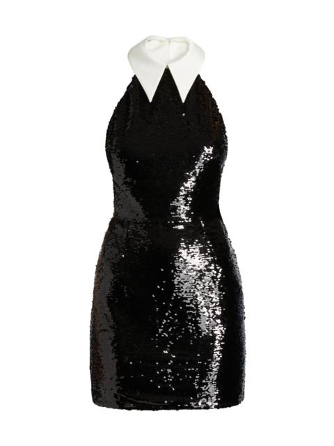 BRONX BANCO Women's Wednesday Sequined Halterneck Minidress - Black