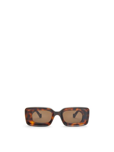 Rectangular sunglasses in acetate