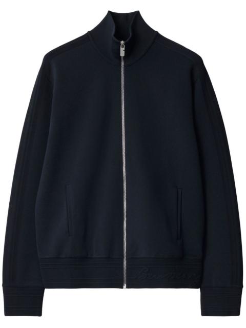 Burberry logo-embroidered sport jacket