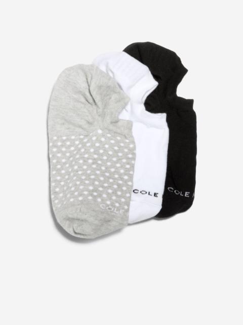 COLE HAAN Women's 3 Pack Dot Sock Liners