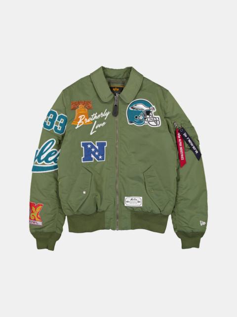 Nike PHILADELPHIA EAGLES X ALPHA X NEW ERA MA-1 COLLARED BOMBER JACKET