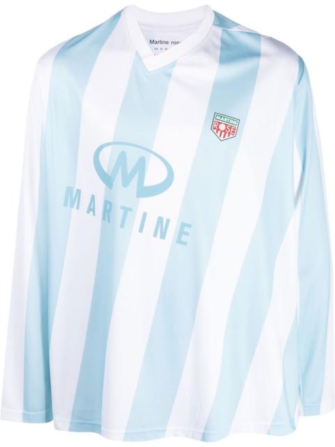 Martine Rose V-neck long-sleeve T-shirt