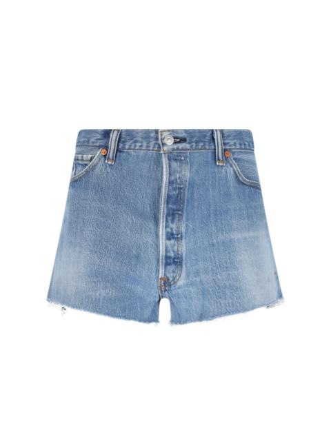 RE/DONE 90s Low Slung denim shorts
