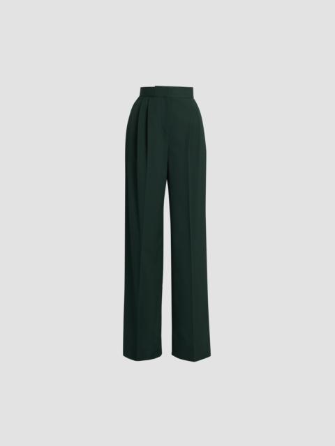 Erdem PLEATABLE WOOL WIDE LEG TROUSER