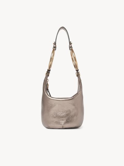 Chloé SMALL BRACELET HANDBAG IN METALLIZED LEATHER