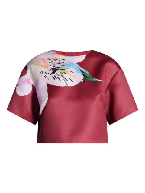 LEO LIN Indie floral-print short-sleeve blouse