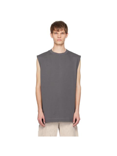 N.Hoolywood Gray Crewneck Tank Top