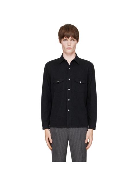 SECOND/LAYER Black Field Shirt