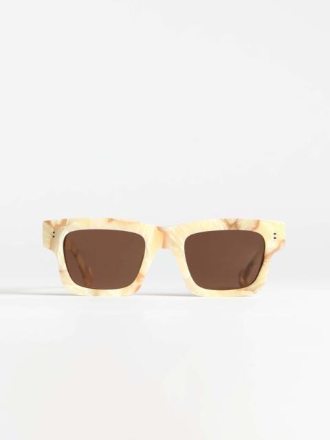 JW Anderson JWA02 RECTANGULAR SUNGLASSES IN MARBLE