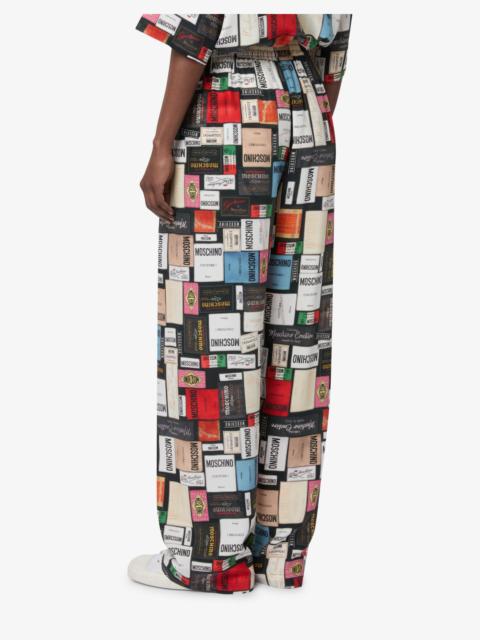 Moschino PRINTED SILK PANTS