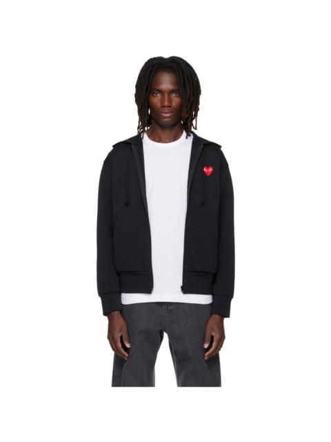 Comme des Garçons PLAY Black Heart Emblem Zip Hoodie