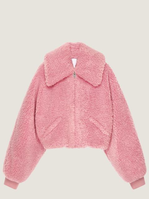 Givenchy CROPPED BLOUSON IN SHEARLING EFFECT