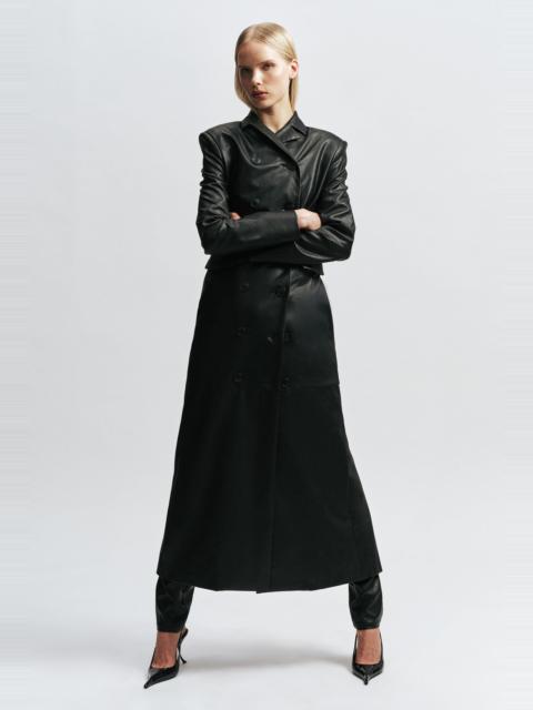 BARDOT Liana Vegan Leather Coat In Black