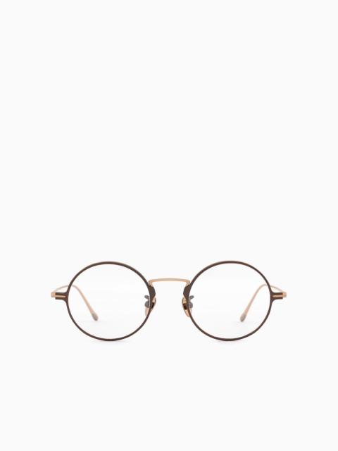 GIORGIO ARMANI Men’s oval eyeglasses