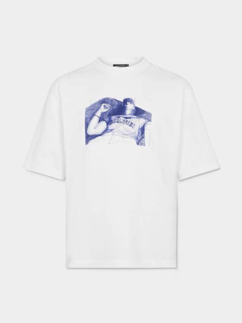 DSQUARED2 D2 LOOSE FIT T-SHIRT