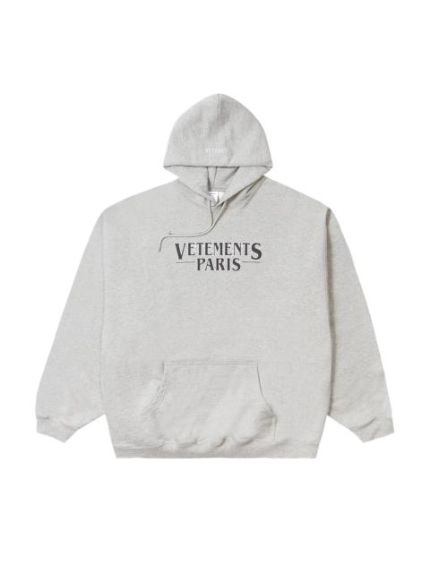 VETEMENTS Vetements Paris Logo Hoodie 'Grey'