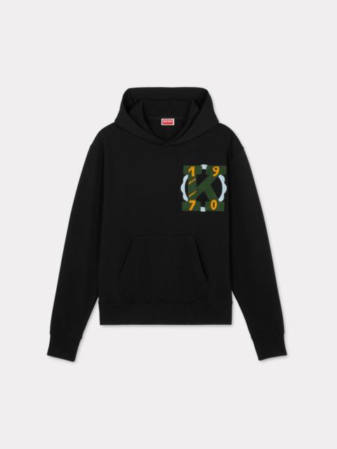 'KENZO Drawn Varsity' hooded embroidered sweatshirt